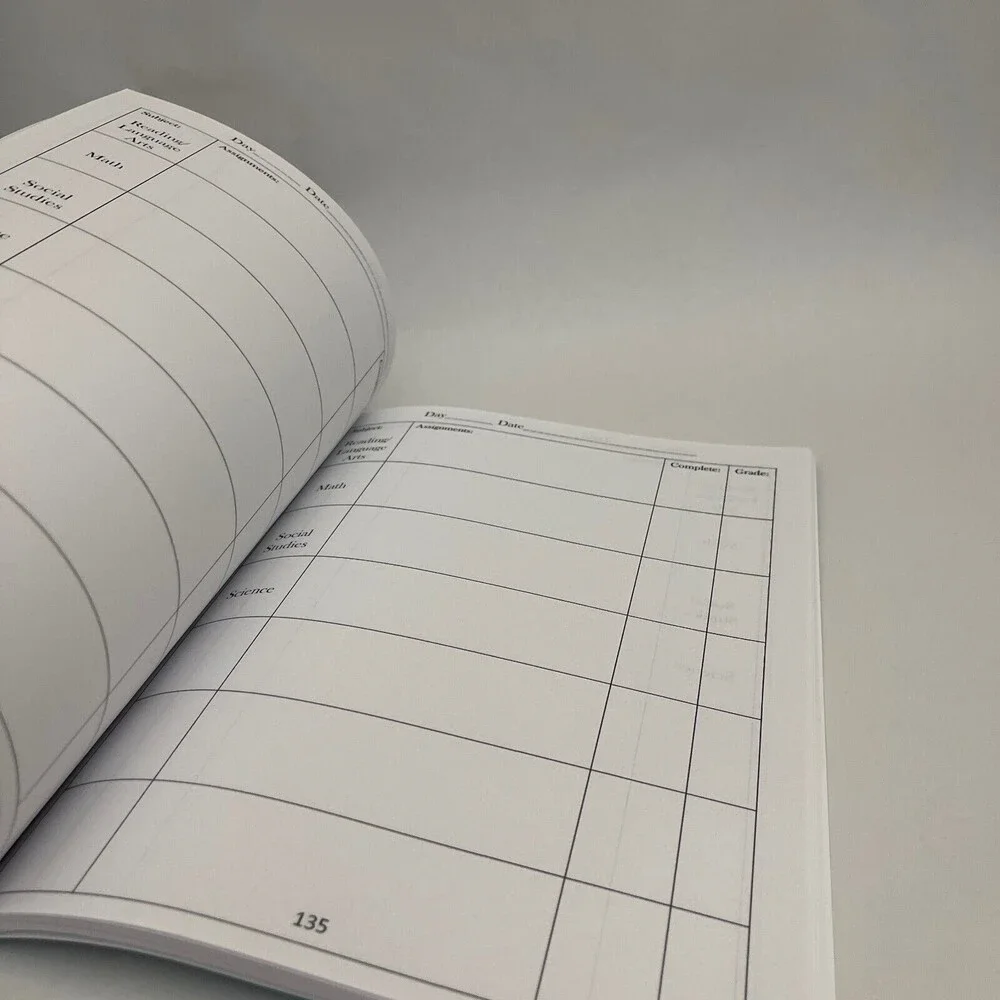 Check-Off Homeschool Planner with Subjects & Grade Column Schoolhouse Heaven